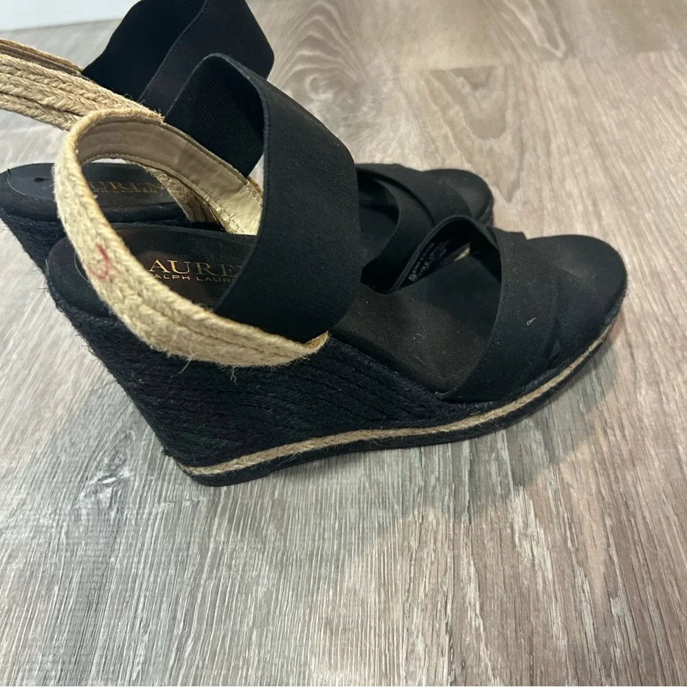 Lauren Ralph Lauren Women's Elena Espadrille Wedge Sandal Size 9